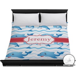 Dolphins Duvet Cover - King (Personalized)