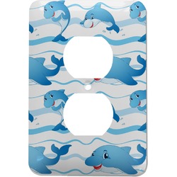 Dolphins Electric Outlet Plate