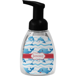 Dolphins Foam Soap Bottle - Black (Personalized)