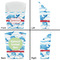 Dolphins French Fry Favor Box - Front & Back View