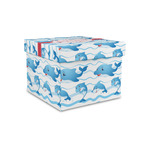 Dolphins Gift Box with Lid - Canvas Wrapped - Small (Personalized)