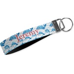 Dolphins Wristlet Webbing Keychain Fob (Personalized)