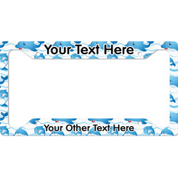 Dolphins License Plate Frame (Personalized)