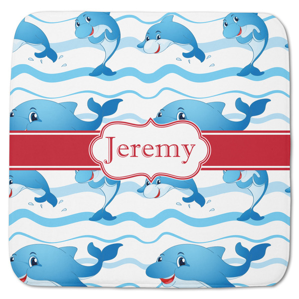 Custom Dolphins Memory Foam Bath Mat - 48"x48" (Personalized)