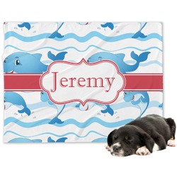 Dolphins Dog Blanket (Personalized)