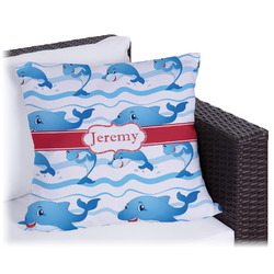 Dolphins Outdoor Pillow - 16" (Personalized)