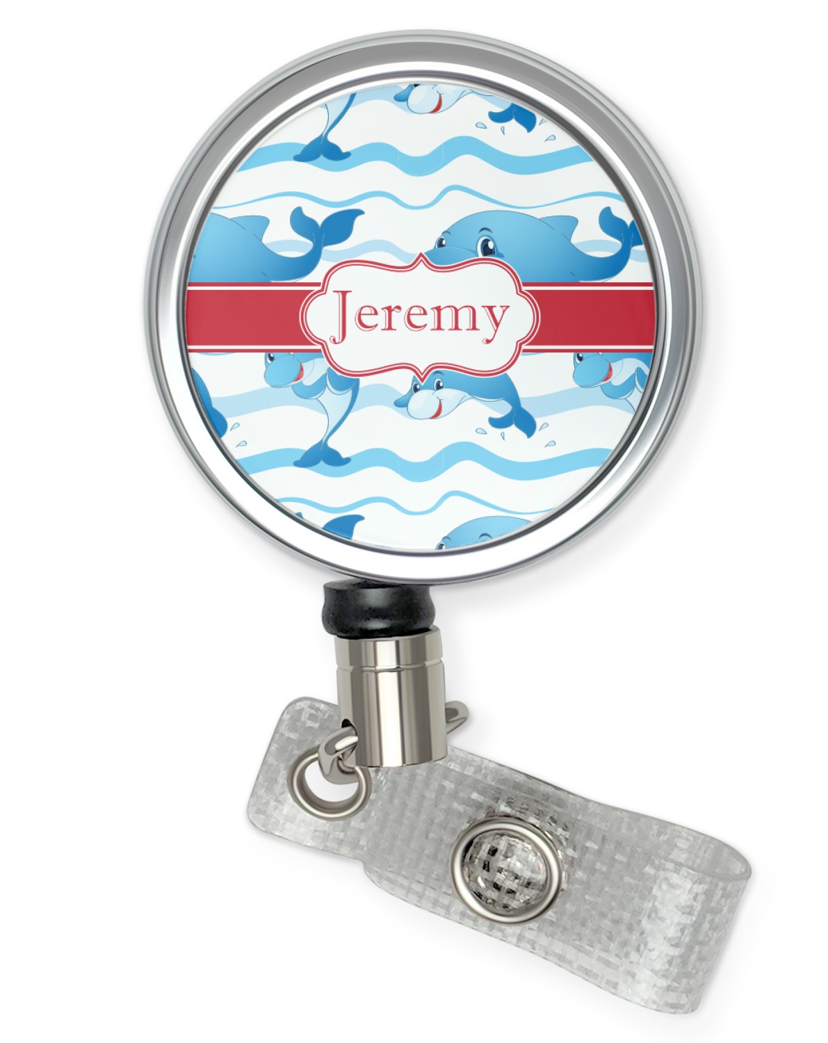 Custom Dolphins Retractable Badge Reel (Personalized)
