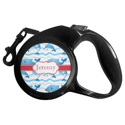 Dolphins Retractable Dog Leash - Medium (Personalized)