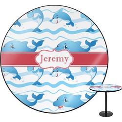 Dolphins Round Table - 24" (Personalized)