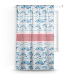 Dolphins Sheer Curtain - 50"x84"