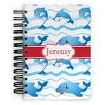 Dolphins Spiral Notebook - 5x7 w/ Name or Text