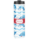 Dolphins Stainless Steel Skinny Tumbler - 20 oz (Personalized)