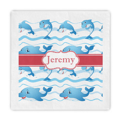 Dolphins Decorative Paper Napkins (Personalized)