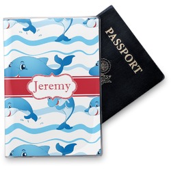 Dolphins Vinyl Passport Holder (Personalized)