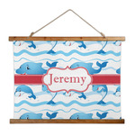 Dolphins Wall Hanging Tapestry - Wide (Personalized)