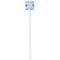 Dolphins White Plastic Stir Stick - Single Sided - Square - Single Stick