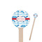 Dolphins Wooden 7.5" Stir Stick - Round - Closeup