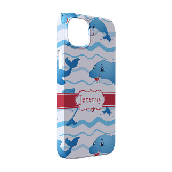 Custom Dolphins iPhone Case - Plastic - iPhone 14 (Personalized)