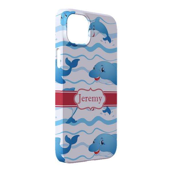 Custom Dolphins iPhone Case - Plastic - iPhone 14 Plus (Personalized)