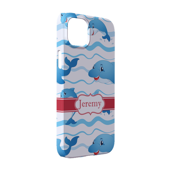 Custom Dolphins iPhone Case - Plastic - iPhone 14 Pro (Personalized)