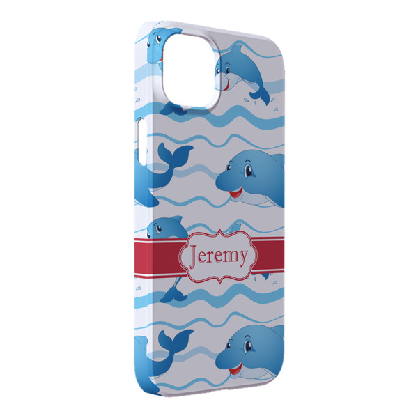 Custom Dolphins iPhone Case - Plastic - iPhone 14 Pro Max (Personalized)