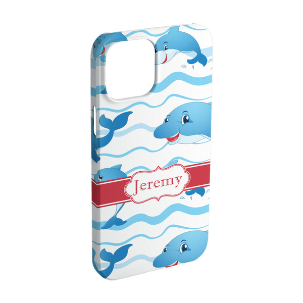 Custom Dolphins iPhone Case - Plastic - iPhone 15 (Personalized)