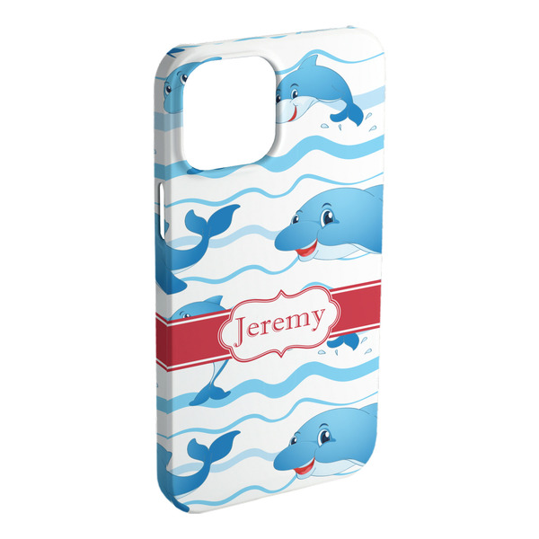 Custom Dolphins iPhone Case - Plastic - iPhone 15 Plus (Personalized)