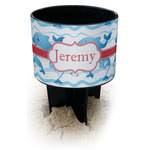 Dolphins Black Beach Spiker Drink Holder (Personalized)