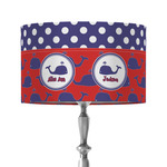 Whale 12" Drum Lamp Shade - Fabric (Personalized)