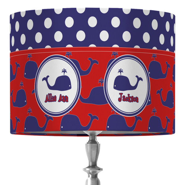 Custom Whale 16" Drum Lamp Shade - Fabric (Personalized)