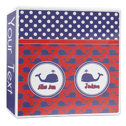 Whale 3-Ring Binder - 2 inch (Personalized)