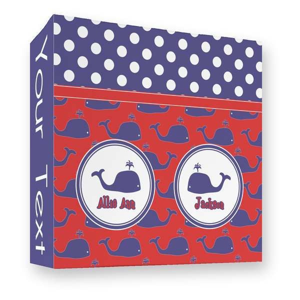 Custom Whale 3 Ring Binder - Full Wrap - 3" (Personalized)