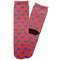 Whale Adult Crew Socks - Single Pair - Front and Back