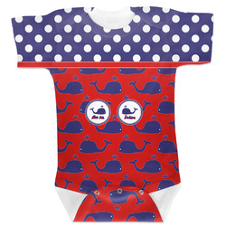 Whale Baby Bodysuit 6-12 w/ Name or Text