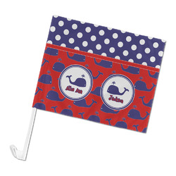 Whale Car Flag - Large (Personalized)