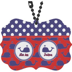Whale Rear View Mirror Charm (Personalized)