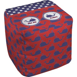 Whale Cube Pouf Ottoman - 13" (Personalized)