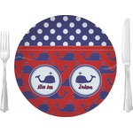 Whale 10" Glass Lunch / Dinner Plates - Single or Set (Personalized)