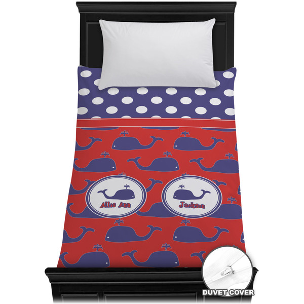 Custom Whale Duvet Cover - Twin XL (Personalized)