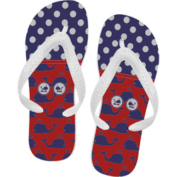 Whale Flip Flops - Small (Personalized)