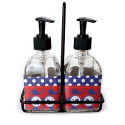 Whale Glass Soap & Lotion Bottle Set (Personalized)