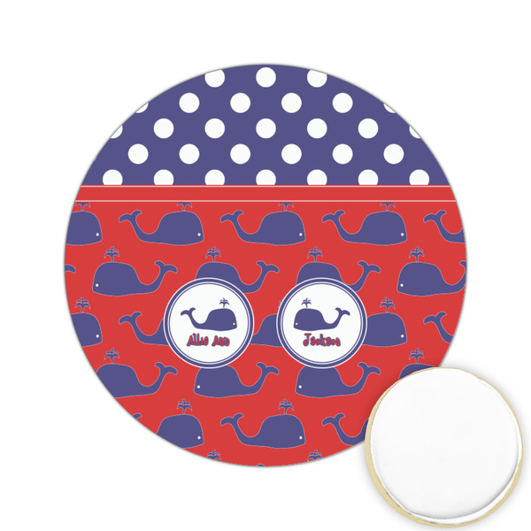 Custom Whale Printed Cookie Topper - 2.15" (Personalized)