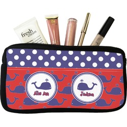 Whale Makeup / Cosmetic Bag - Small (Personalized)