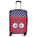 Whale Suitcase - 24" Medium - Checked (Personalized)