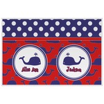 Whale Laminated Placemat w/ Name or Text