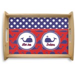 Whale Natural Wooden Tray - Small (Personalized)