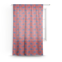 Whale Sheer Curtain - 50"x84"