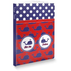 Whale Softbound Notebook - 5.75" x 8" (Personalized)