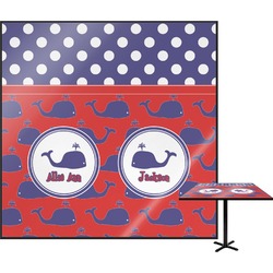 Whale Square Table Top - 30" (Personalized)