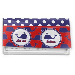 Whale Vinyl Checkbook Cover (Personalized)